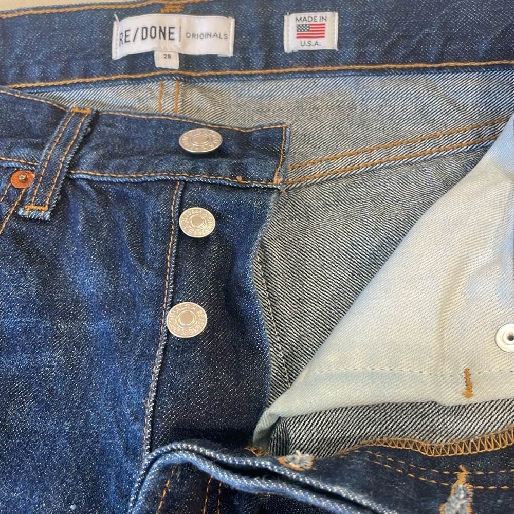 Re/Done Classic Self Corps Jeans 28 - Picture 5 of 15